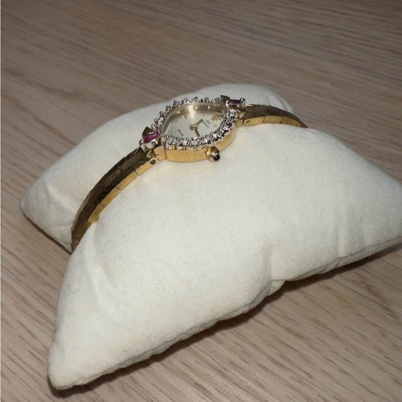 *Vintage* Jules Jurgensen Ruby and Diamond Watch - Picture 5 of 8